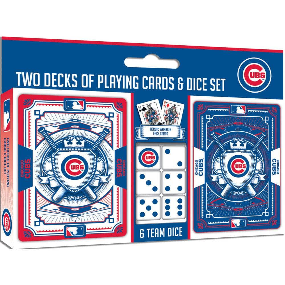 Chicago Cubs - 2-Pack Playing Cards & Dice Set