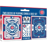 Chicago Cubs - 2-Pack Playing Cards & Dice Set