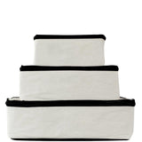 Personalized Packing Cubes, 3-pack – Cream
