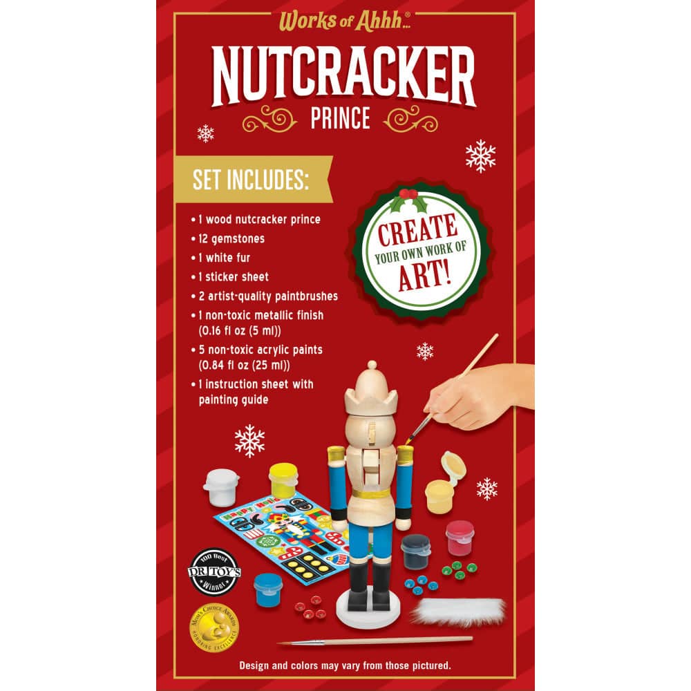 Holiday Craft Kit - Nutcracker Prince Wood Craft & Paint Kit