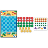Beach Life Checkers Board Game