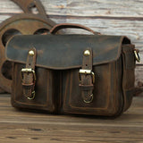 The Faust Leather Camera Bag | Crossbody Vintage Camera Messenger Bag