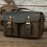 The Faust Leather Camera Bag | Crossbody Vintage Camera Messenger Bag