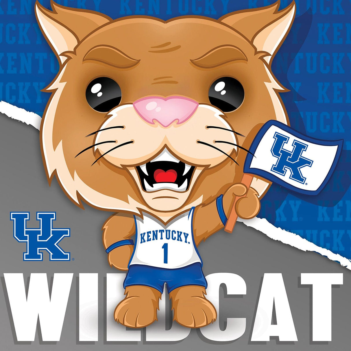 Kentucky Wildcats - NCAA Mascot 100 Piece Jigsaw Puzzle