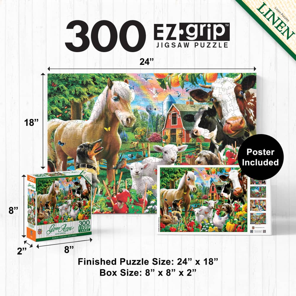 Green Acres - Garden Gathering 300 Piece EZ Grip Jigsaw Puzzle