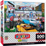 Drive-Ins, Diners & Dives - Rock & Rolla Diner 500 Piece Jigsaw Puzzle