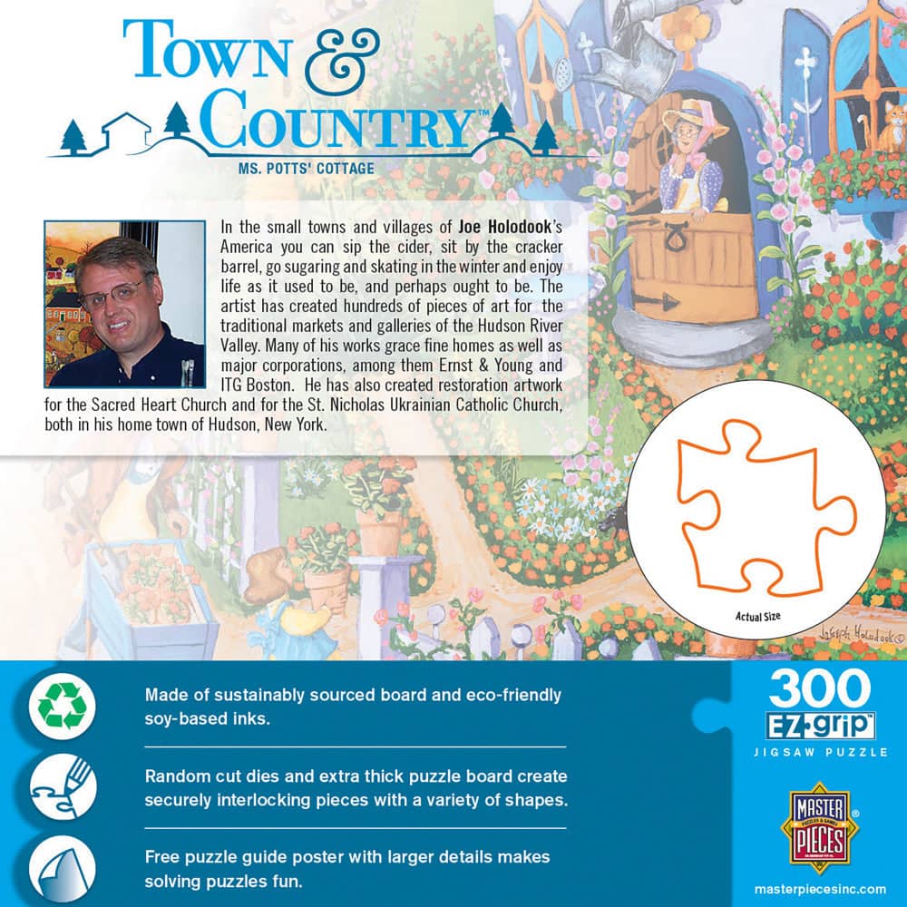 Town & Country - Ms. Potts' Cottage 300 Piece EZ Grip Jigsaw Puzzle