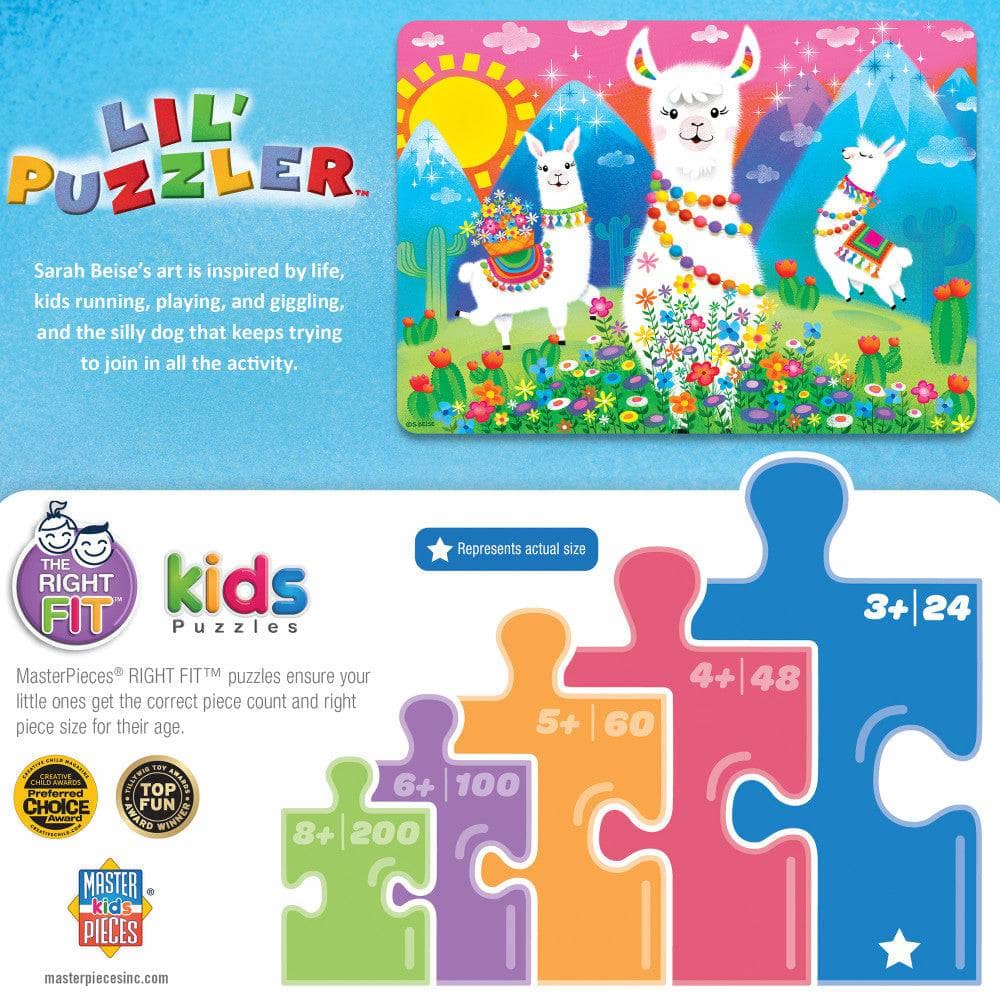 Lil Puzzler - Llama Love 24 Piece Jigsaw Puzzle