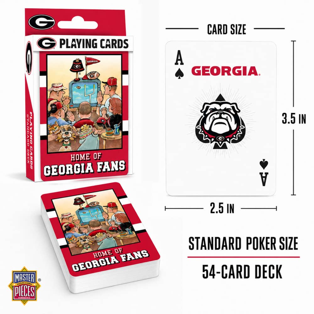 Georgia Bulldogs Fan Deck Playing Cards - 54 Card Deck