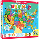 Explorer - USA Map 60 Piece Jigsaw Puzzle