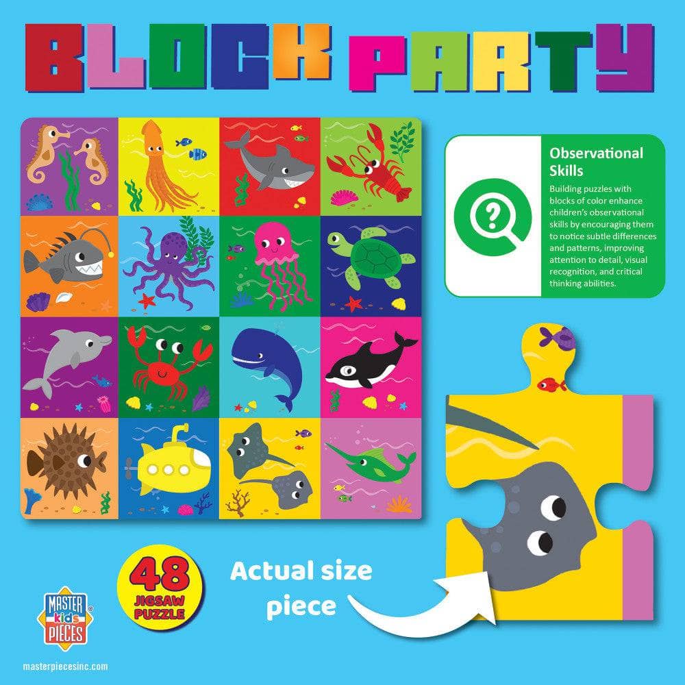 Block Party - Undersea 48 Piece Jigsaw Puzzle