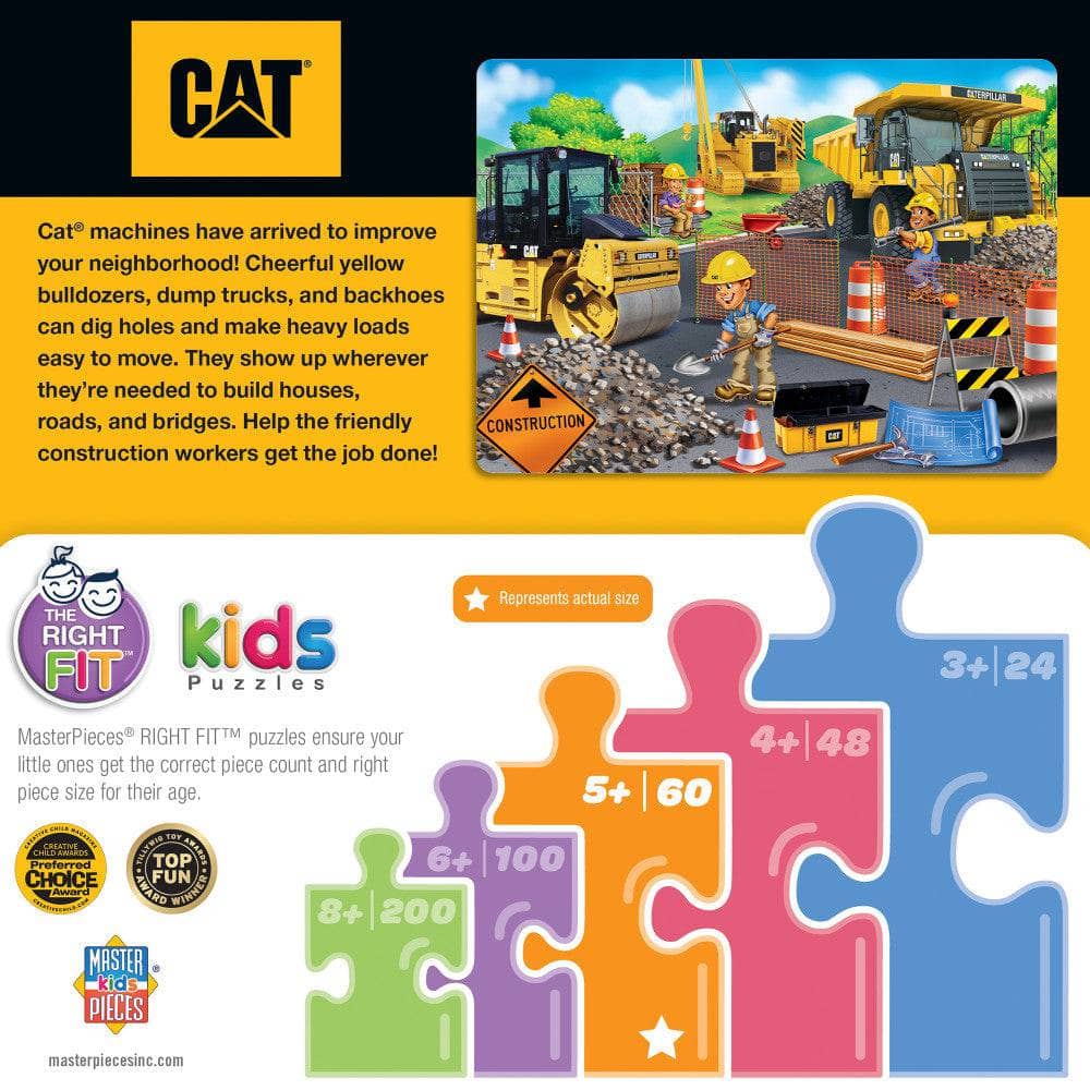 CAT - Parking Lot 60 Piece Jigsaw Puzzle