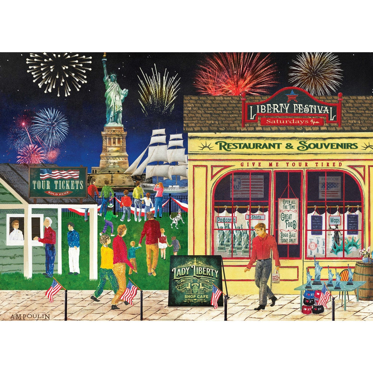 Americana - Lady Liberty 500 Piece EZ Grip Jigsaw Puzzle