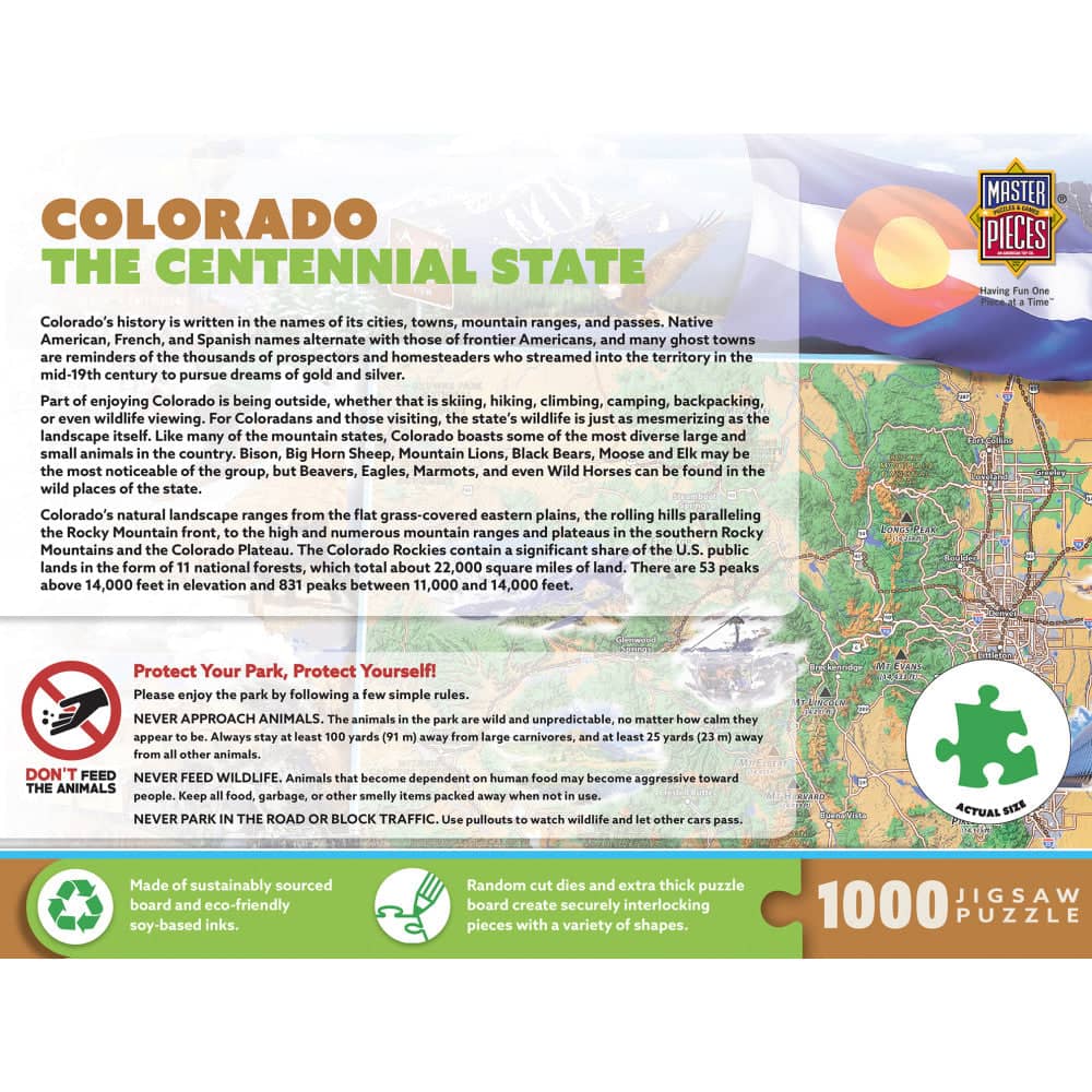 Colorado - The Centennial State 1000 Piece Jigsaw Puzzle