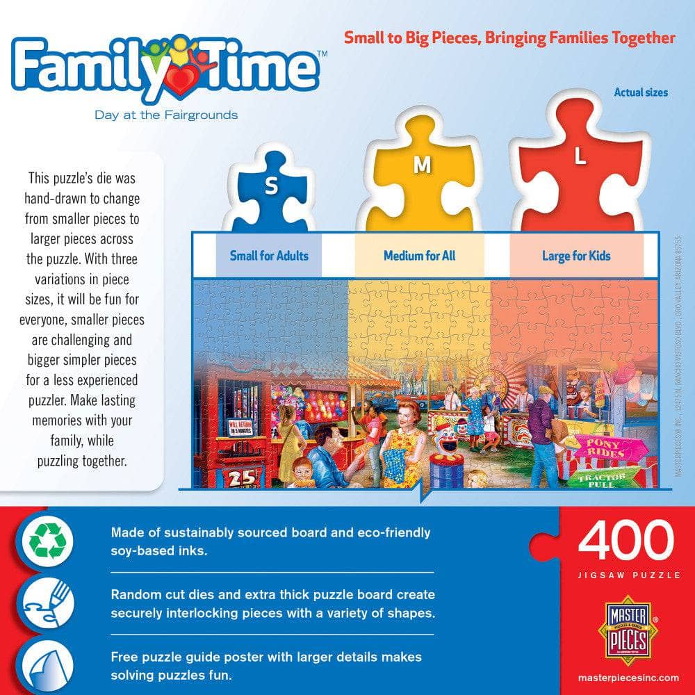 Family Time - Day at the Fairgrounds 400 Piece Jigsaw Puzzle