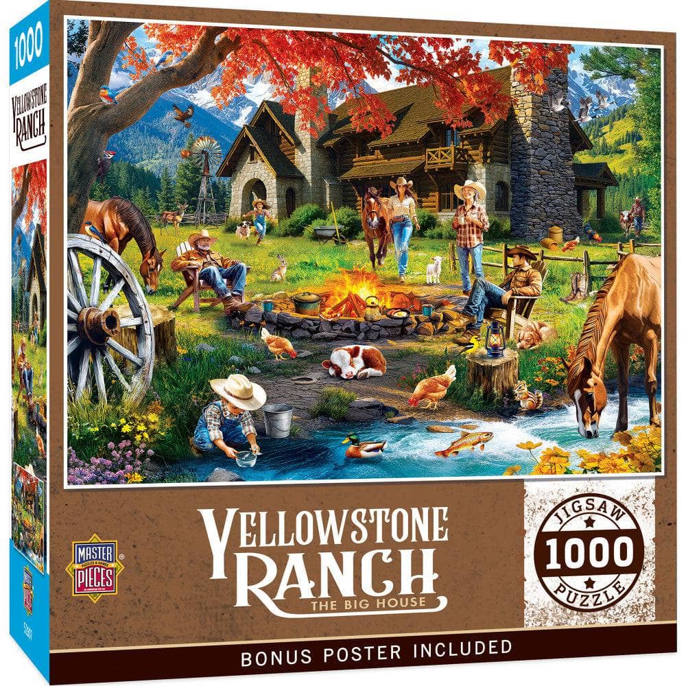 Yellowstone Ranch - The Big House 1000 Piece Jigsaw Puzzle