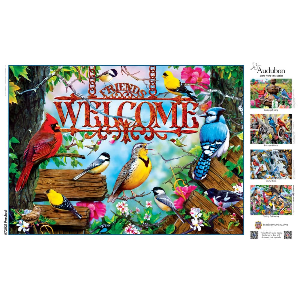 Audubon - Perched 1000 Piece Jigsaw Puzzle