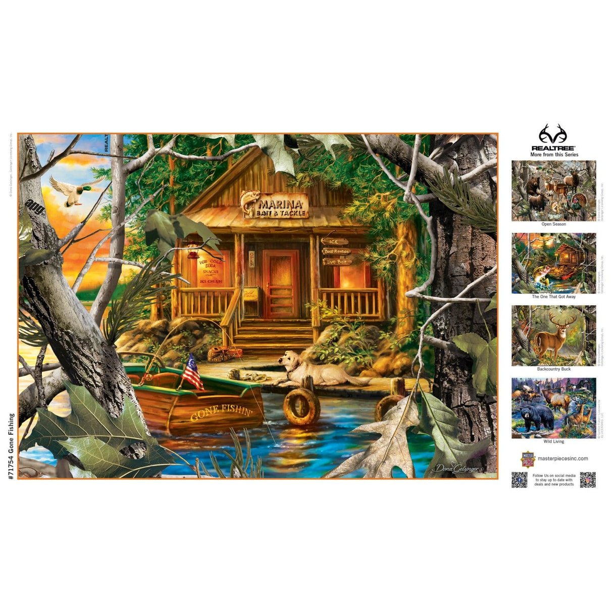 Realtree - Gone Fishing 1000 Piece Jigsaw Puzzle