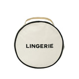 Round Lingerie Case – Cream