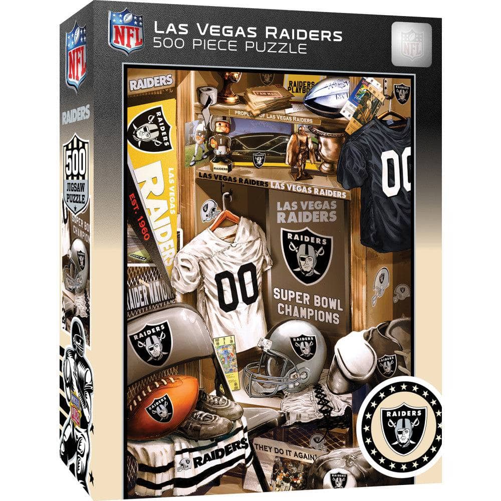 Las Vegas Raiders - Locker Room 500 Piece Jigsaw Puzzle