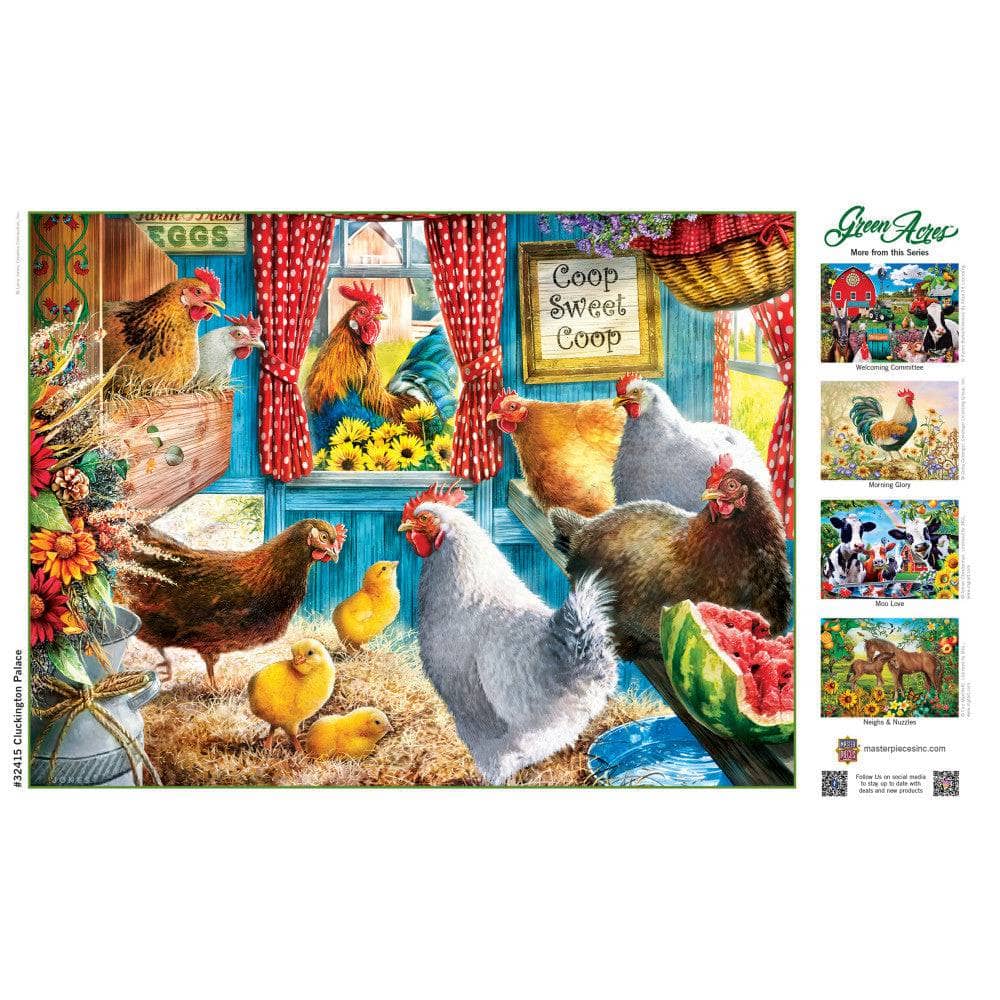 Green Acres - Cluckington Palace 300 Piece EZ Grip Jigsaw Puzzle