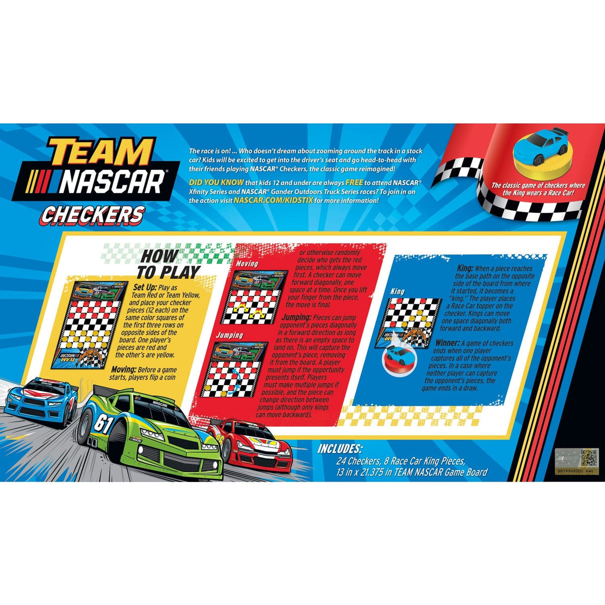 NASCAR Checkers Board Game