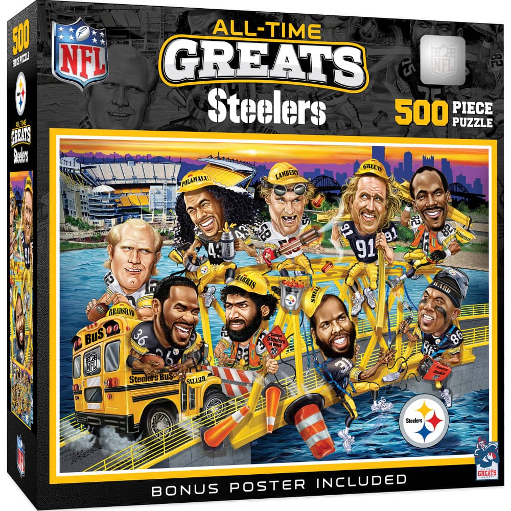 Pittsburgh Steelers - All Time Greats 500 Piece Jigsaw Puzzle