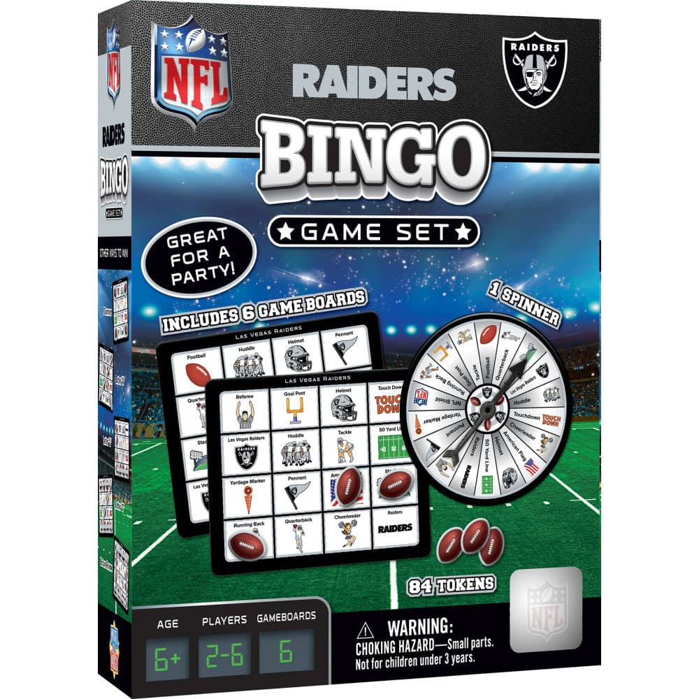 Las Vegas Raiders NFL Bingo Game