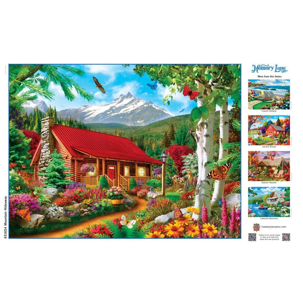Memory Lane - Mountain Hideaway 300 Piece EZ Grip Jigsaw Puzzle