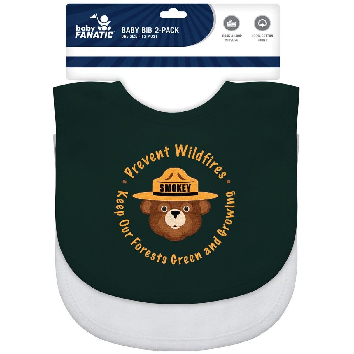 Smokey Bear - Baby Bibs 2-Pack