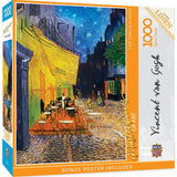 MasterPieces of Art - Cafe Terrace at Night 1000 Piece Jigsaw Puzzle