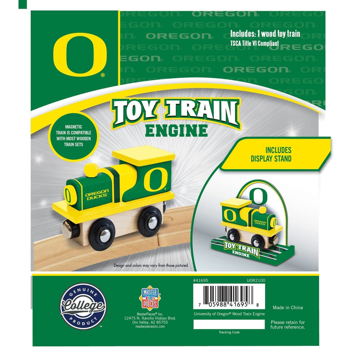Oregon Ducks Toy Train Engine