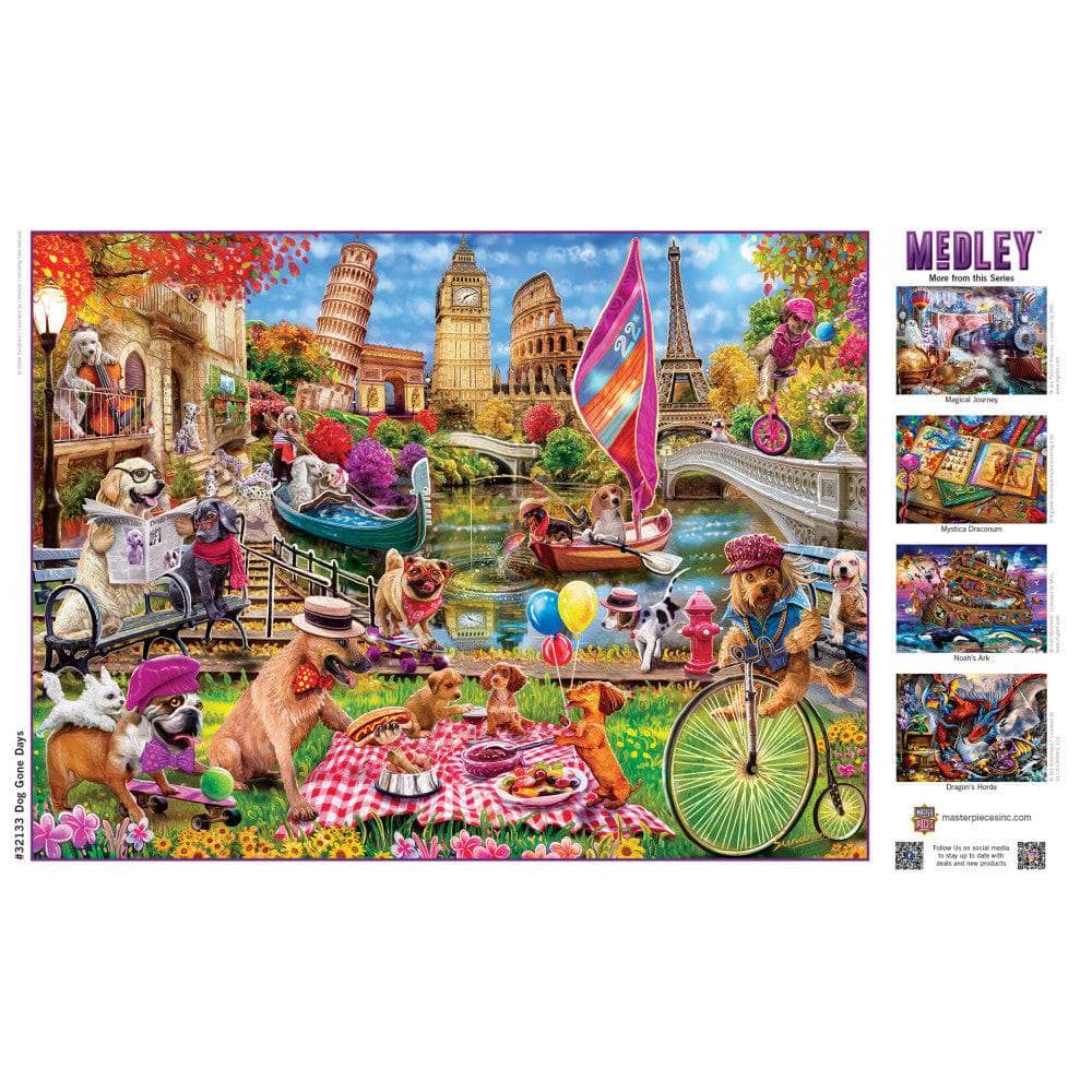 Medley - Dog Gone Days 300 Piece EZ Grip Jigsaw Puzzle