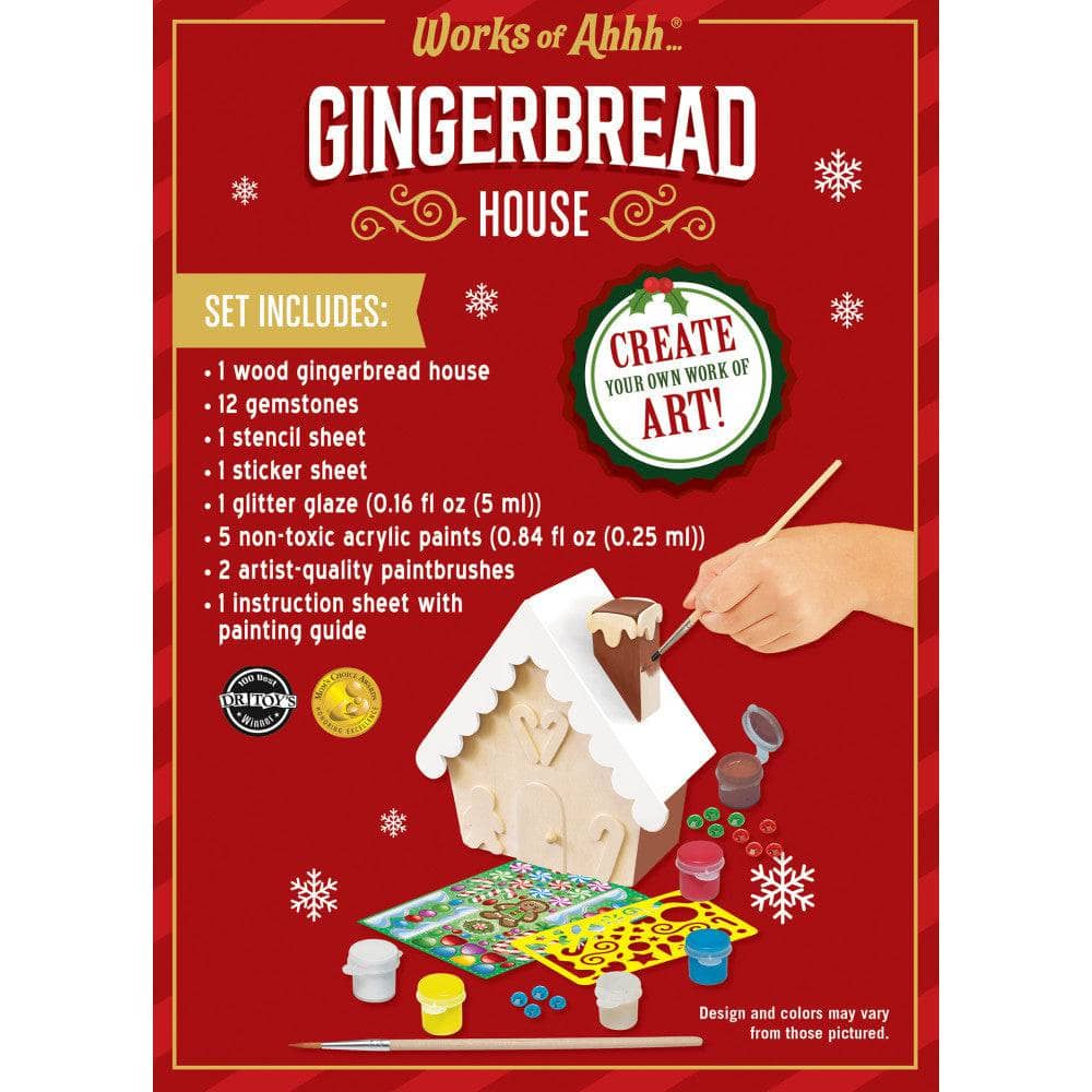 Gingerbread House Wood Paint Set