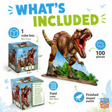 T-Rex 100 Piece Shaped Jigsaw Puzzle
