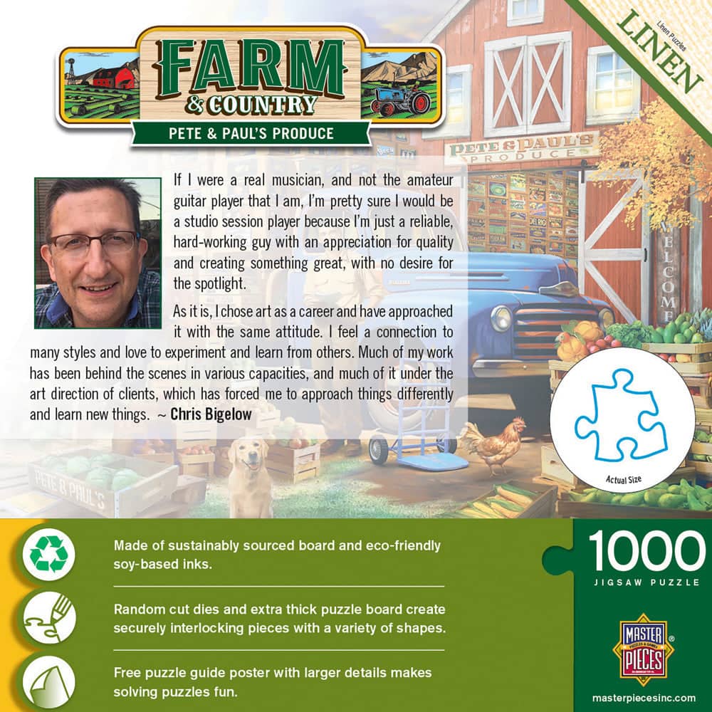 Farm & Country - Pete & Paul's Produce 1000 Piece Jigsaw Puzzle