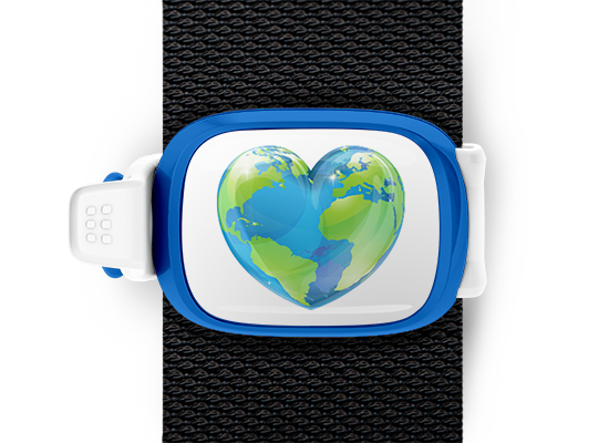 Heart Globe Stwrap