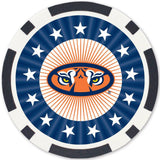 Auburn Tigers 100 Piece Poker Chips