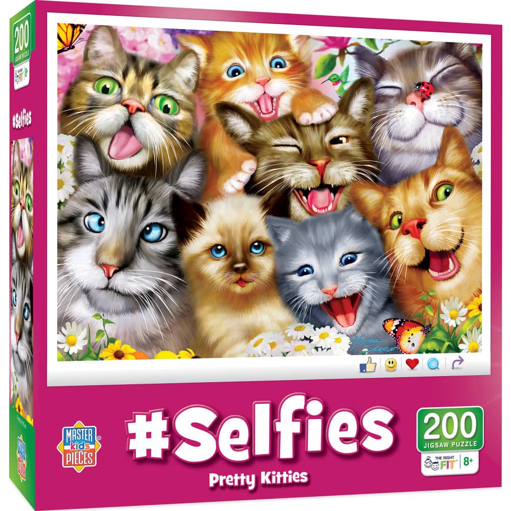 Selfies - Pretty Kitties 200 Piece Jigsaw Puzzle