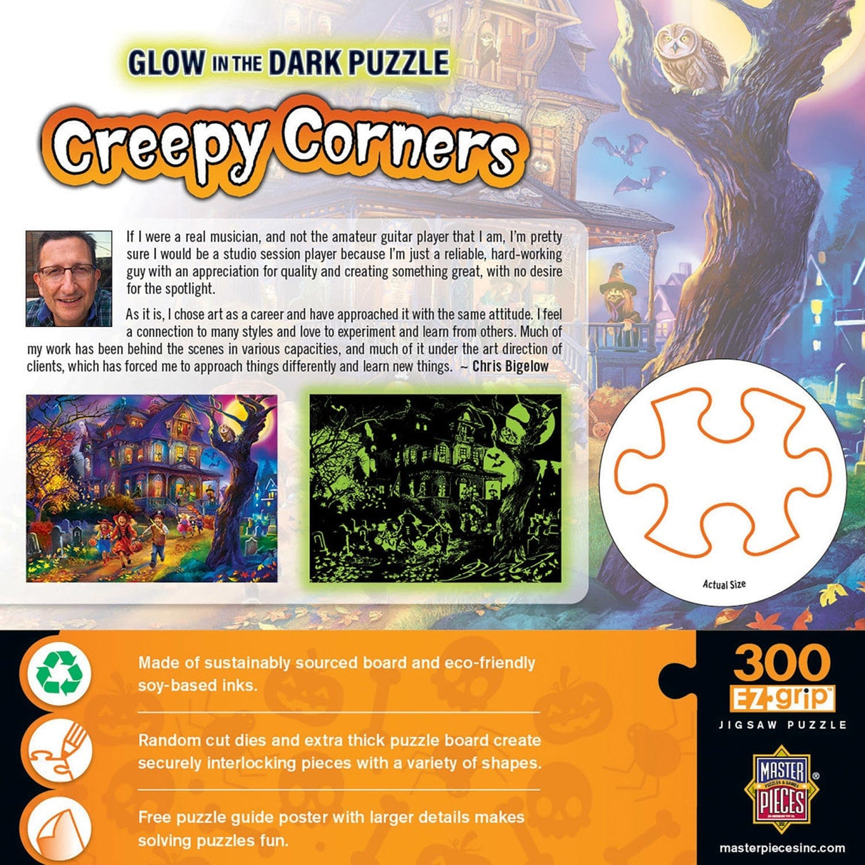 Glow in the Dark - Creepy Corners 300 Piece EZ Grip Jigsaw Puzzle