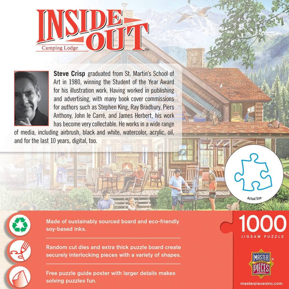 Inside Out - Camping Lodge 1000 Piece Jigsaw Puzzle