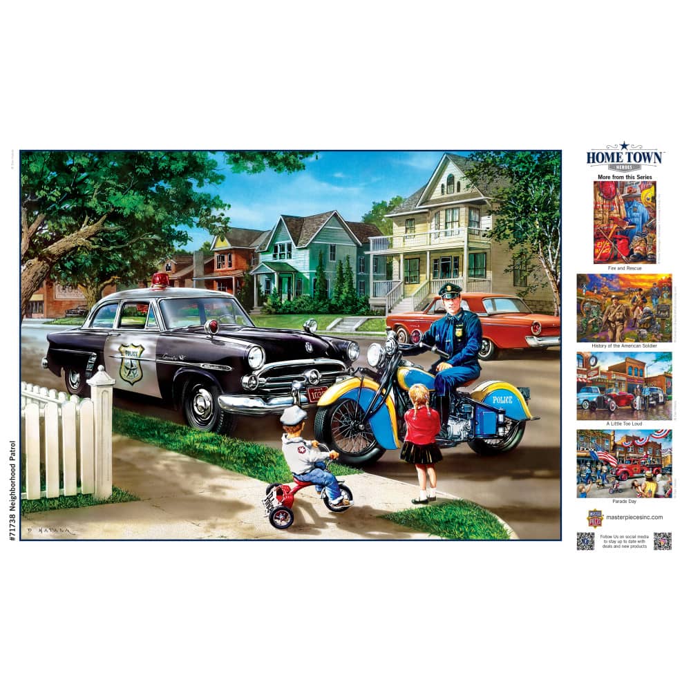 Hometown Heroes - Neighborhood Patrol 1000 Piece Jigsaw Puzzle