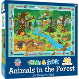 Hide & Seek - Animals in the Forest 48 Piece Jigsaw Puzzle