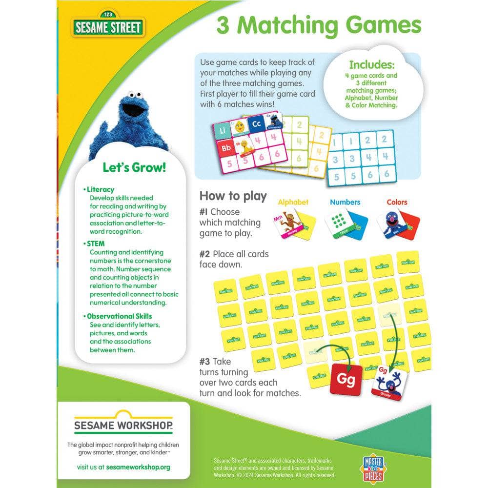 Sesame Street 3-in-1 Matching Game