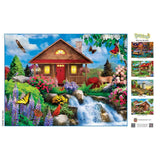 Lazy Days - Floral Falls 750 Piece Jigsaw Puzzle