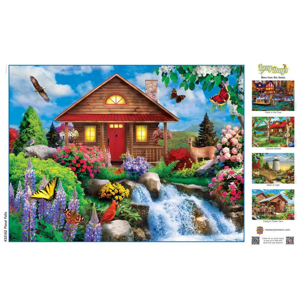 Lazy Days - Floral Falls 750 Piece Jigsaw Puzzle