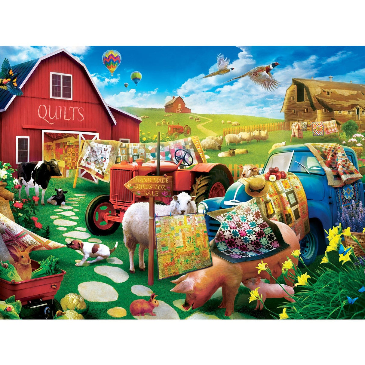 Green Acres - Quilt Country 300 Piece EZ Grip Jigsaw Puzzle