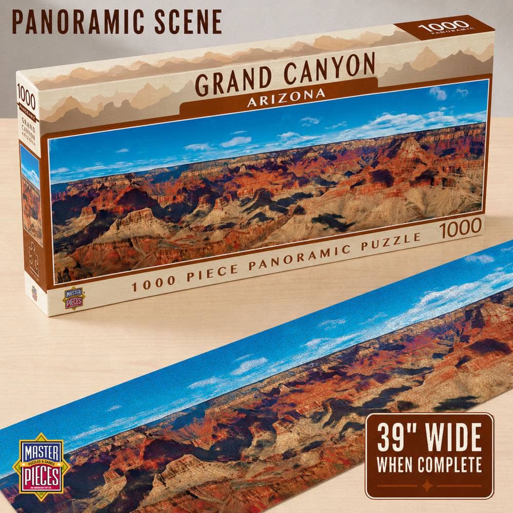 Grand Canyon, Arizona 1000 Piece Panoramic Jigsaw Puzzle