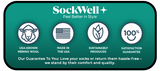Women's Full Floral | Moderate Graduated Compression Socks | Wide Calf Fit by Sockwell