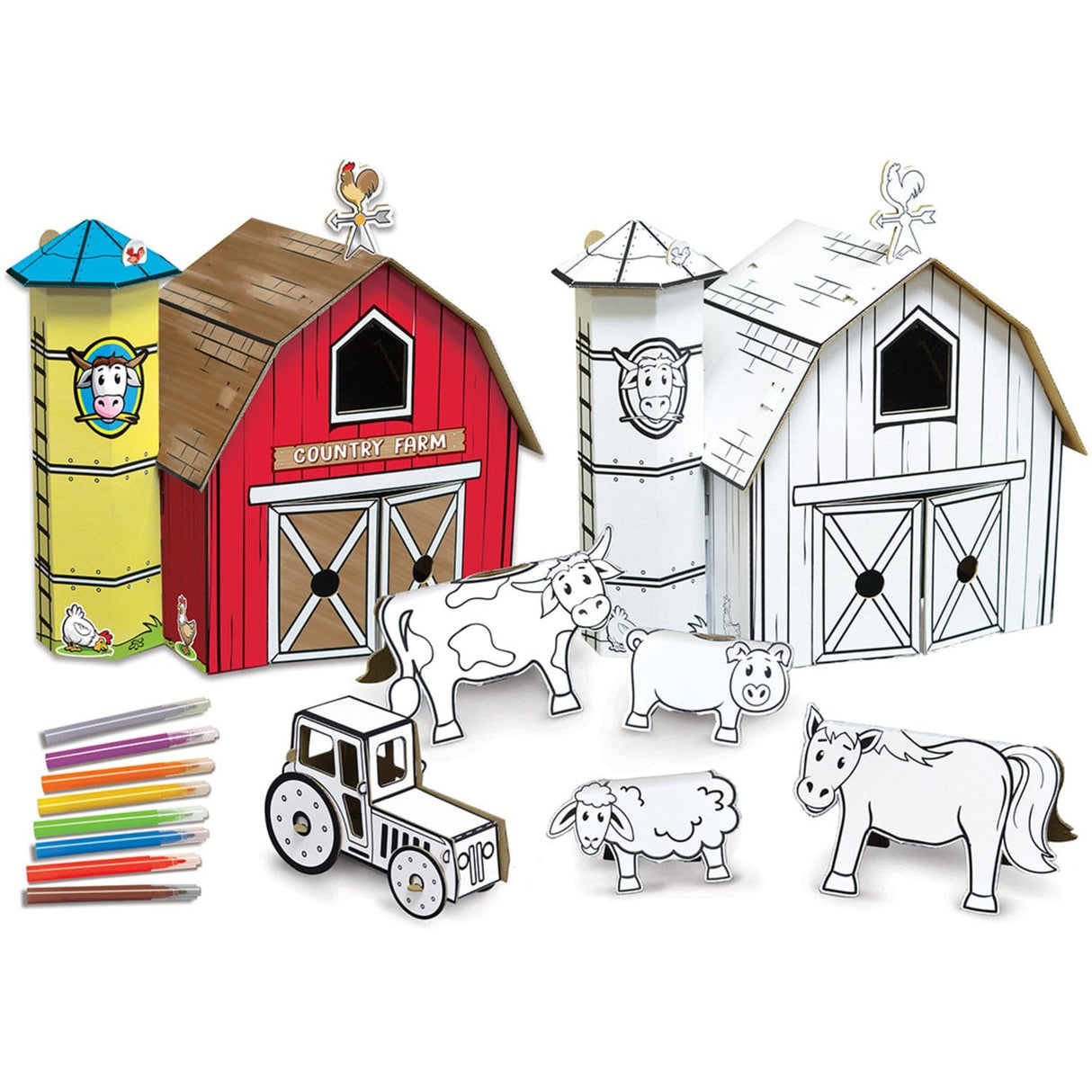 Craft Kit - Farm Playset Cardboard Buildable
